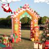 imageNervure 13 FT Christmas Inflatables Outdoor Decorations  Giant Christmas Santa Claus with Reindeer Inflatables  Christmas Blow Up Indoor Outdoor Garden Holiday Yard Christmas Decorationsarchway