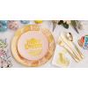 imageNervure 175PCS Blue Plastic Plates  Christmas Plastic Dinnerware Set  Christmas Dog Plates Include 25Dinner Plates 25Salad Plates 25Forks 25Knives 25Spoons 25Cups 25Napkins for ChristmasEaster Egg