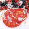 imageNervure 175PCS Blue Plastic Plates  Christmas Plastic Dinnerware Set  Christmas Dog Plates Include 25Dinner Plates 25Salad Plates 25Forks 25Knives 25Spoons 25Cups 25Napkins for ChristmasVintage Christmas Cone