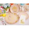 imageNervure 175PCS Blue Plastic Plates  Christmas Plastic Dinnerware Set  Christmas Dog Plates Include 25Dinner Plates 25Salad Plates 25Forks 25Knives 25Spoons 25Cups 25Napkins for ChristmasEaster Egg