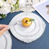 imageNervure 600PCS Silver Plastic Dinnerware  White and Silver Disposable Plates for 100 Guests  200 Disposable Plates 300 Plastic Silverware 100 Cups for Wedding ampamp PartySilver