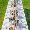 imageNervure 350PCS Silver Plastic Dinnerware  White and Silver Disposable Plates for 50 Guests  100 Disposable Plates 150 Plastic Silverware 50 Cups 50 Napkins for Wedding ampamp PartyGold