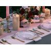 imageNervure 350PCS Silver Plastic Dinnerware  White and Silver Disposable Plates for 50 Guests  100 Disposable Plates 150 Plastic Silverware 50 Cups 50 Napkins for Wedding ampamp PartyGold