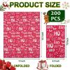 imageNervure 100 PCS Christmas Paper Napkins  Red and White Christmas Napkins Disposable  Hoho Christmas Hand Towels for Bathroom  Winter Napkins for Xmas Holiday Lunches and Dinner Parties Decor