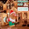 imageNervure 5Ft Christmas Dog Inflatables  Outdoor Christmas Inflatable Decorations  Christmas Blow Up Yard Decorations Builtin LED Lights for PartyDog