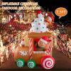 imageNervure 5Ft Christmas Dog Inflatables  Outdoor Christmas Inflatable Decorations  Christmas Blow Up Yard Decorations Builtin LED Lights for PartyGingerbread Man