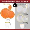 imageNervure 175PCS Orange Plastic Plates  Orange and Gold Disposable Plates for 25 Guests Include 50Plates 25Cups 25Forks 25Knives 25Spoons 25Napkins for Wedding ampamp PartyOrange
