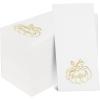 imageNervure 50 PCS Thanksgiving Paper Napkins  Cloth Like Paper Napkins with Gold Pumpkin  Linen Feel Thanksgiving Disposable Hand Towels Napkins for Fall Friendsgiving Dinner Party Bathroom Decor