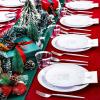 imageNervure 175PCS Christmas Plastic Plates  White and Silver Disposable Plates ampamp Silver Plastic Silverware with White Handle include 50 Plates 25Knives 25Forks 25Spoons 25Napkins for Christmas PartySilver