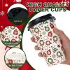 imageNervure 100 Pack Christmas Coffee Cups  16oz Christmas Disposable Paper Cups with Black Lids  4 Designs To Go Xmas Cups for Hot Chocolate Hot Cocoa Xmas Holiday Dinner Party