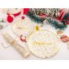 imageNervure 175PCS Christmas Plates  White and Gold Disposable Plates Include 25Dinner Plates 25Dessert Plates 25Forks 25Knives 25Spoons 25Cups 25 Napkins Perfect for Christmas