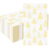imageNervure 100PCS Christmas Paper Napkins  Christmas Disposable Tree Napkins  Premium Quality 3Ply Dinner Napkins  White Guest Hand Towels for Home Kitchen Bathroom Holiday Party Decorative