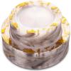 imageNervure 102PCS Clear Gold Plastic Plates  Disposable Gold Party Plates Include 51PCS 1025inch Dinner Plates ampamp 51PCS 75inch Dessert Plates for Wedding ampamp PartyGold
