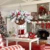 image:imageNervure 22in Artificial Snow Flocked Christmas Basket  Powered with Pine Cones and Berries for Outdoor Decor