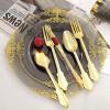 image:imageNervure 350PCS Purple Plastic Plates  Disposable Purple Gold Party Plates amp Pre Rolled Napkins with Cutlery for 50 Guests 100Plates 150 Silverware 50 Cups 50 Napkin for Wedding amp Party amp BridalBlack