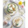 image:imageNervure 40pcs Easter Plastic Plates  Bunny Plates Set Includes 20PCS 1025 Dinner Plate amp 20PCS 75 Dessert Plate Heavy duty Plates Easter Pink Eggs Rabbit plates Perfect for Easter PartyPink  Green