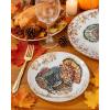 image:imageNervure 40pcs Easter Plastic Plates  Bunny Plates Set Includes 20PCS 1025 Dinner Plate amp 20PCS 75 Dessert Plate Heavy duty Plates Easter Pink Eggs Rabbit plates Perfect for Easter PartyWarm Brown  Chestnut