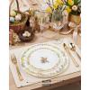 image:imageNervure 40pcs Easter Plastic Plates  Bunny Plates Set Includes 20PCS 1025 Dinner Plate amp 20PCS 75 Dessert Plate Heavy duty Plates Easter Pink Eggs Rabbit plates Perfect for Easter PartyPink  Green
