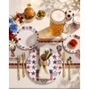 image:imageNervure 32Pcs 4th of July Plastic PlatesRed White Blue Plates Disposable  God Bless America1025 and 75 Heavyweight Dinner Dessert Plastic Plate Perfect for Independence Day Patriotic DecorWhiteBlueWorld Cup