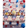 image:imageNervure 32Pcs 4th of July Plastic PlatesRed White Blue Plates Disposable  God Bless America1025 and 75 Heavyweight Dinner Dessert Plastic Plate Perfect for Independence Day Patriotic DecorBlueRed4th of July
