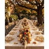 image:imageNervure 32Pcs Brown Fall Scalloped Plastic PlatesWhite Bird Floral Plates Disposable include 16PCS 105 Heavyweight Plastic Dinner Plate and 16Pcs 82 Dessert Plate Perfect for Wedding amp Party