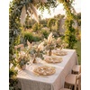 image:imageNervure 32Pcs Brown Fall Scalloped Plastic PlatesWhite Bird Floral Plates Disposable include 16PCS 105 Heavyweight Plastic Dinner Plate and 16Pcs 82 Dessert Plate Perfect for Wedding amp Party